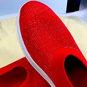 Fitflop Cherry Valentine Red Uberknit Sparkle Sneaker